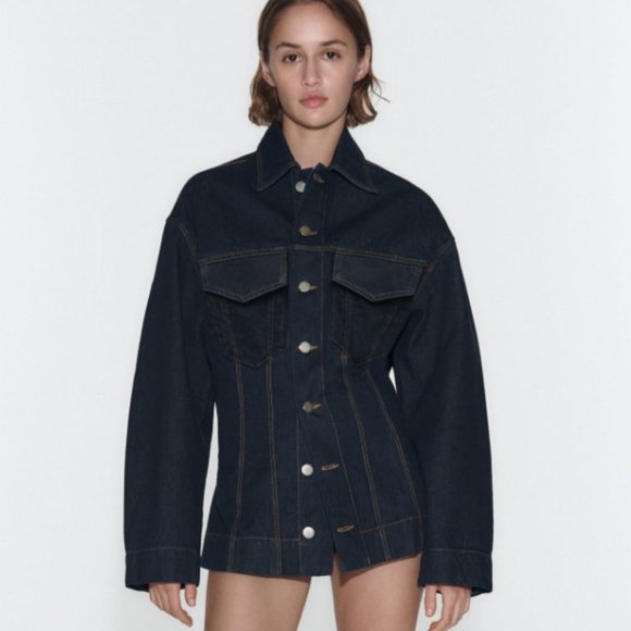 ★ZARA★ TOPSTITCHED DENIM JACKET Zara | Jackets & Coats | Zw Denim Jacket With Topstitching